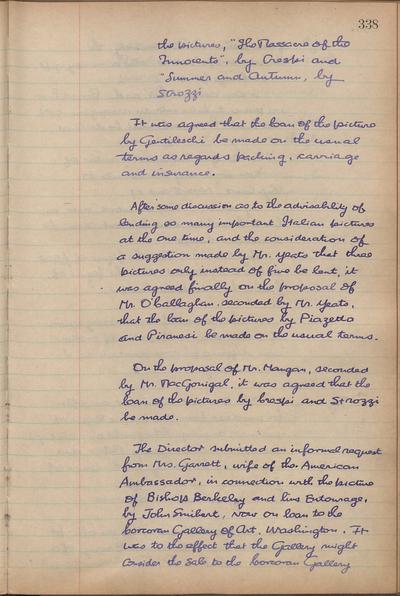 Minutes of board meeting held on 4th October 1950 | National Gallery of ...
